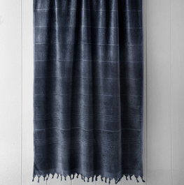 Mijölnir Monaco Toalla de Playa Fouta 100% Algodón 95x180cm Antracita